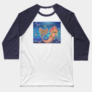 Naia mermaid art by Renee Lavoie Baseball T-Shirt